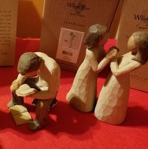 DEMDACO WILLOW TREE LOT, Spirit of Giving, Wisdom, Quest and Sisters by Heart